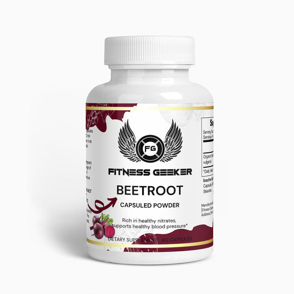 Picture of Fitness Geeker Beetroot Capsules - Improve Exercise Performance & Energy Levels, Anti-Cancer Properties