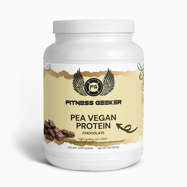 Picture of Fitness Geeker Vegan Pea Protein (Chocolate) - Aid Muscle Growth, Weight Loss and High in Iron