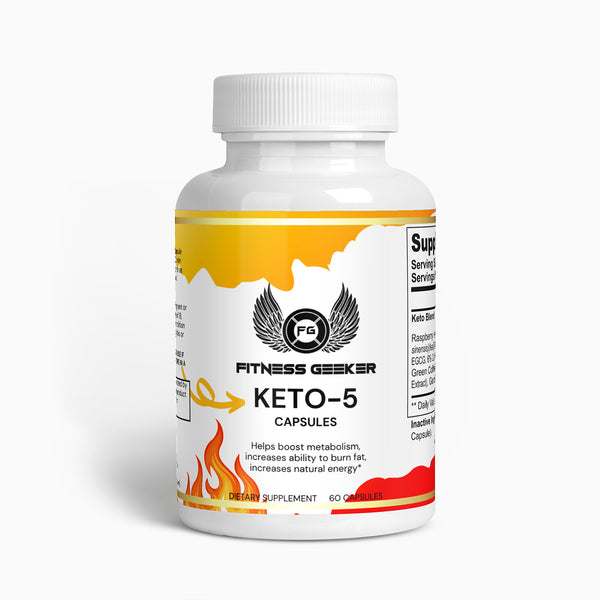 Picture of Fitness Geeker Keto-5 Capsules - Help Your Body to Burn Fat- Switch to Ketosis Fast!