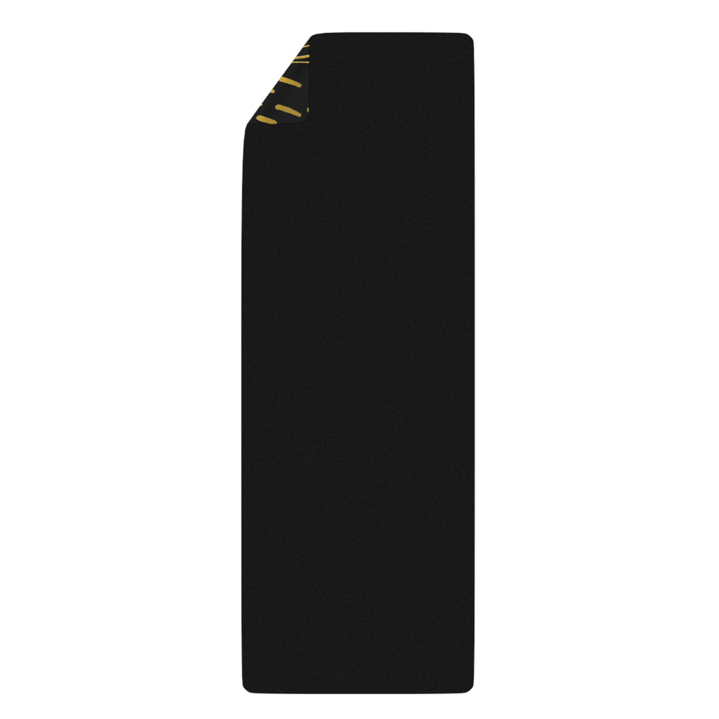 Picture of Fitness Geeker Rubber Yoga Mat (Gold Abstract) -Don't Decrease The Goal, Increase The Effort. back