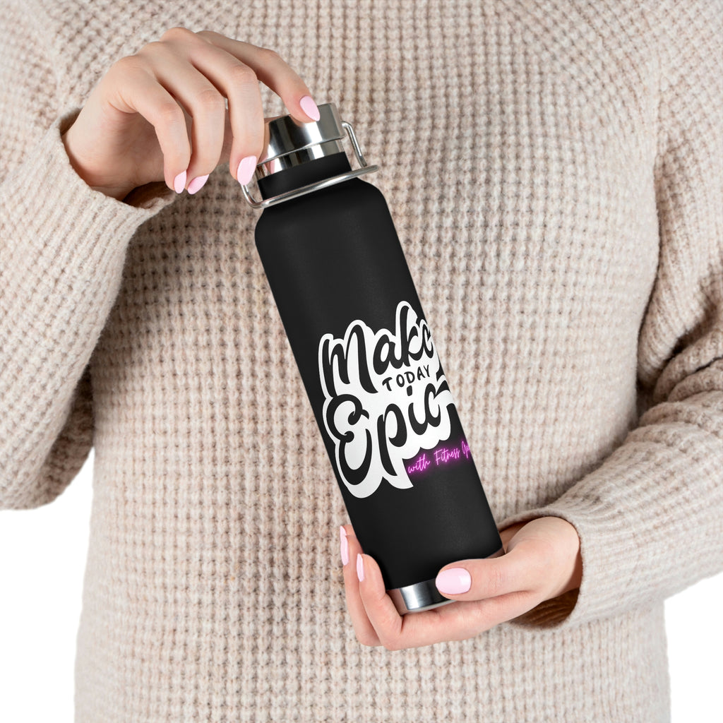 Picture of "Make Today Epic" Copper Vacuum Insulated Bottle, 22oz