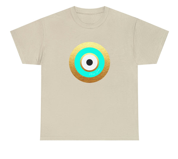 Picture of Fitness Geeker "Evil Eye" Heavy Cotton T-Shirt cream