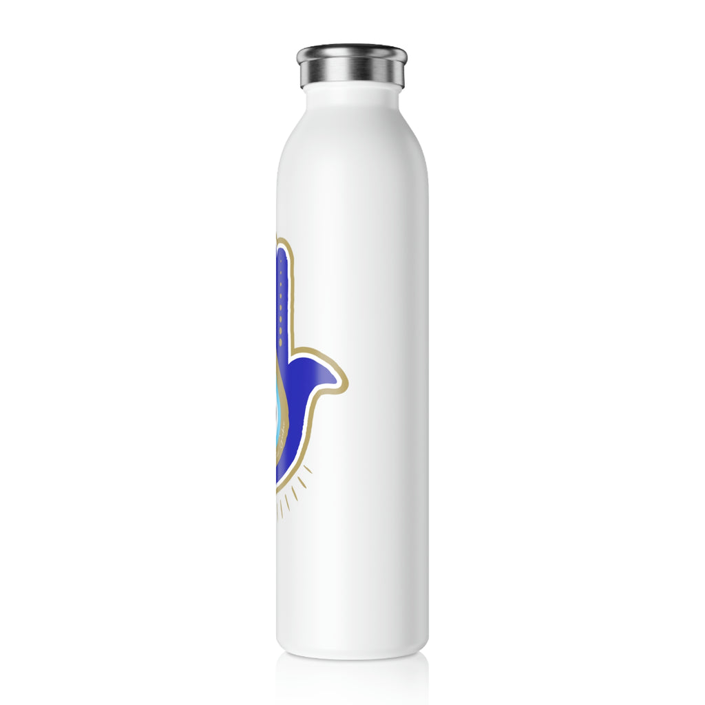 Picture of Fitness Geeker "Hamsa Hands with Evil Eyes" Water Bottle 20oz - Slim Bottle, Hot & Cold side
